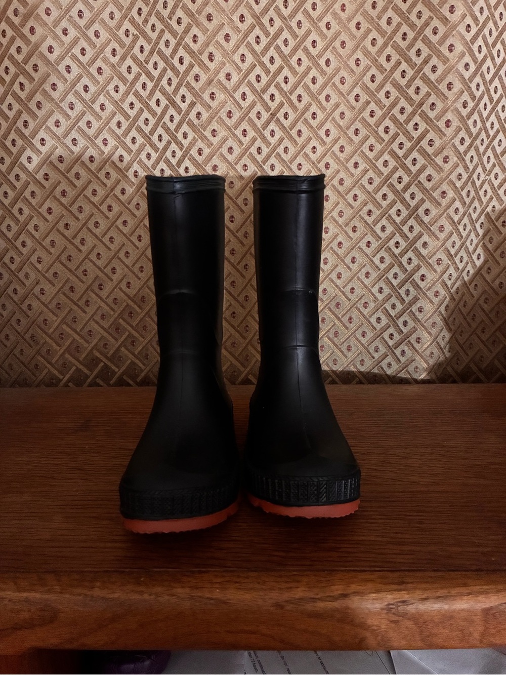 Kids Black Rain Boots